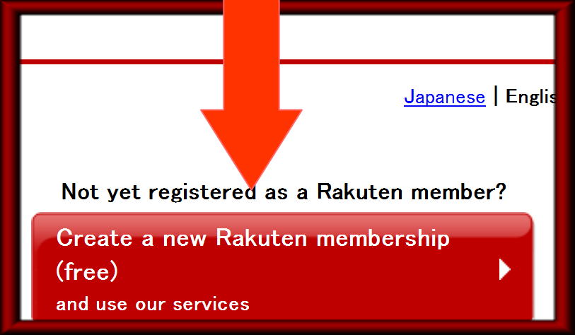 Applying Rakuten credi card in English support